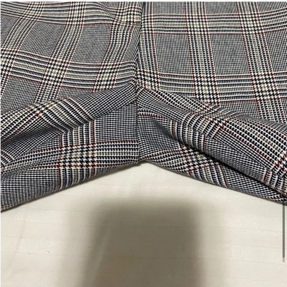 Zara Plaid Trouser Pant Grey size Xsmall - Picture 8 of 15